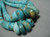 One Best Vintage Native American Navajo #8 Turquoise Heishi Necklace-Nativo Arts