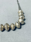 Elegant Vintage Native American Navajo Sterling Silver Necklace-Nativo Arts