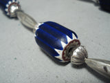 Native American Unique Purple Bead Vintage Sterling Silver Necklace-Nativo Arts