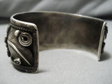 Important Al Chee Vintage Native American Navajo Eagle Turquoise Sterling Silver Bracelet-Nativo Arts