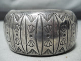 Attractive Vintage Native American Navajo Sterling Silver Bracelet signed-Nativo Arts