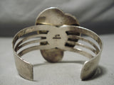 Lakes Of Turquoise Vintage Native American Navajo Sterling Silver Bracelet-Nativo Arts