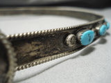 One Of Best Vintage Native American Navajo Hat Concho Belt Sterling Silver Turquoise Old-Nativo Arts