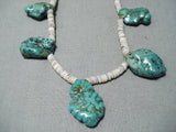 Marvelous Vintage Navajo Turquoise And Heishi Necklace Native American Old-Nativo Arts