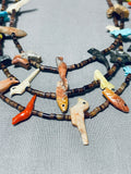 Drop Dead Gorgeous Vintage Native American Zuni Turquoise Sterling Silver Necklace-Nativo Arts