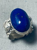 Important Ben Begaye (d) Vintage Native American Navajo Lapis Sterling Silver Ring-Nativo Arts