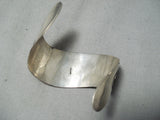 Twirling Unique Vintage Native American Hopi Geometric Sterling Silver Bracelet-Nativo Arts