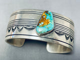 Charlie John Vintage Native American Navajo Royston Turquoise Sterling Silver Bracelet-Nativo Arts