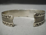 Vivid Vintage Native American Navajo Tortoise Turquoise Sterling Silver Bracelet-Nativo Arts