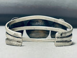 Thicker Museum Vintage Native American Navajo Aqua Turquoise Sterling Silver Bracelet-Nativo Arts