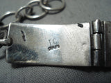 Tom Charlie Vintage Navajo Sterling Silver Bracelet Native American Old-Nativo Arts