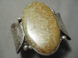 Huge Coin Native American #8 Turquoise Sterling Silver Bracelet Cuff-Nativo Arts