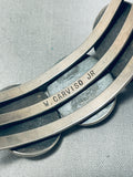 Willy Carviso Vintage Native American Navajo Turquoise Sterling Silver Bracelet Old-Nativo Arts