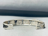 Important Vintage Native American Navajo Tortoise Turquoise Sterling Silver Bracelet-Nativo Arts