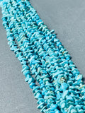 Native American One Of The Best Vintage Santo Domingo Blue Turquoise Hand Woven Necklace-Nativo Arts