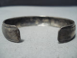 Marvelous Vintage Navajo Turquoise Sterling Silver Bracelet Native American Old-Nativo Arts