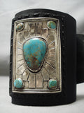 Quality Vintage Native American Navajo Royston Turquoise Sterling Silver Ketoh Bracelet-Nativo Arts