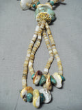 Impressive Santo Domingo Native American Turquoise Spiny Oyster Jacla Necklace-Nativo Arts