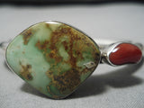 Important Vintage Native American Navajo Damale Turquoise Sterling Silver Bracelet Cuff-Nativo Arts