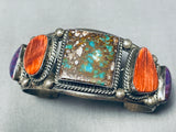 Leo James Vintage Native American Navajo Royston Turquoise Sterling Silver Bracelet-Nativo Arts