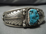 Amazing Vintage Zuni Native American Bernadette Eustace Turquoise Bracelet-Nativo Arts