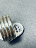 Important Ben Begaye (d) Vintage Native American Navajo Sterling Silver Shell Ring-Nativo Arts