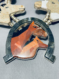 The Best Ever Horse Native American Navajo Sterling Silver Squash Blossom Necklace-Nativo Arts