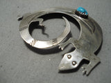 Fabulous Native American Navajo Gecko Sterling Silver Pin-Nativo Arts