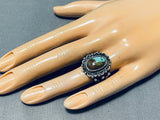 Superb Vintage Native American Navajo Royston Turquoise Sterling Silver Ring-Nativo Arts