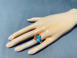 Be My Valentine Native American Navajo Turquoise Spiny Oyster Sterling Silver Heart Ring-Nativo Arts