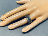 Expressive Vintage Native American Hopi Sterling Silver Ring-Nativo Arts