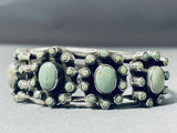 Satellite Cluster Vintage Native American Navajo Royston Turquoise Sterling Silver Bracelet-Nativo Arts