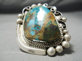 Magnificent Vintage Native American Navajo Royston Turquoise Sterling Silver Ring-Nativo Arts