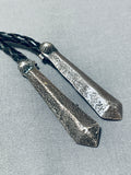 Outstanding Vintage Native American Navajo Royston Turquoise Sterling Silver Bolo-Nativo Arts