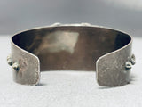 Dramatic Vintage Native American Navajo Royston Turquoise Sterling Silver Bracelet-Nativo Arts