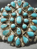 Museum Vintage Native American Navajo Earlier Turquoise Sterling Silver Bracelet Old-Nativo Arts