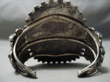 Native American Colossal Vintage Navajo Long Tears Turquoise Sterling Silver Bracelet-Nativo Arts