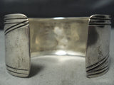 Symbolic Vintage Native American Navajo Sterling Silver Hand Forged Bird Bracelet-Nativo Arts