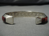 Magnificent Vintage Native American Navajo Turquoise Shell Clinton Pete Bracelet-Nativo Arts