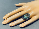 Superior Vintage Native American Navajo Royston Turquoise Sterling Silver Ring-Nativo Arts