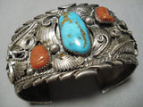 One Of The Best Vintage Native American Navajo Silver Sterling Garden Bracelet Cuff Old-Nativo Arts