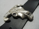 Heavy!! Cow Skull Sterling Silver Incredibly Detailed Concho Belt-Nativo Arts