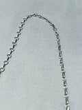 Native American Important Very Rare Mine Vintage Turquoise Sterling Silver Necklace-Nativo Arts