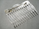 Exceptional Native American Navajo Royston Turquoise Sterling Silver Comb-Nativo Arts