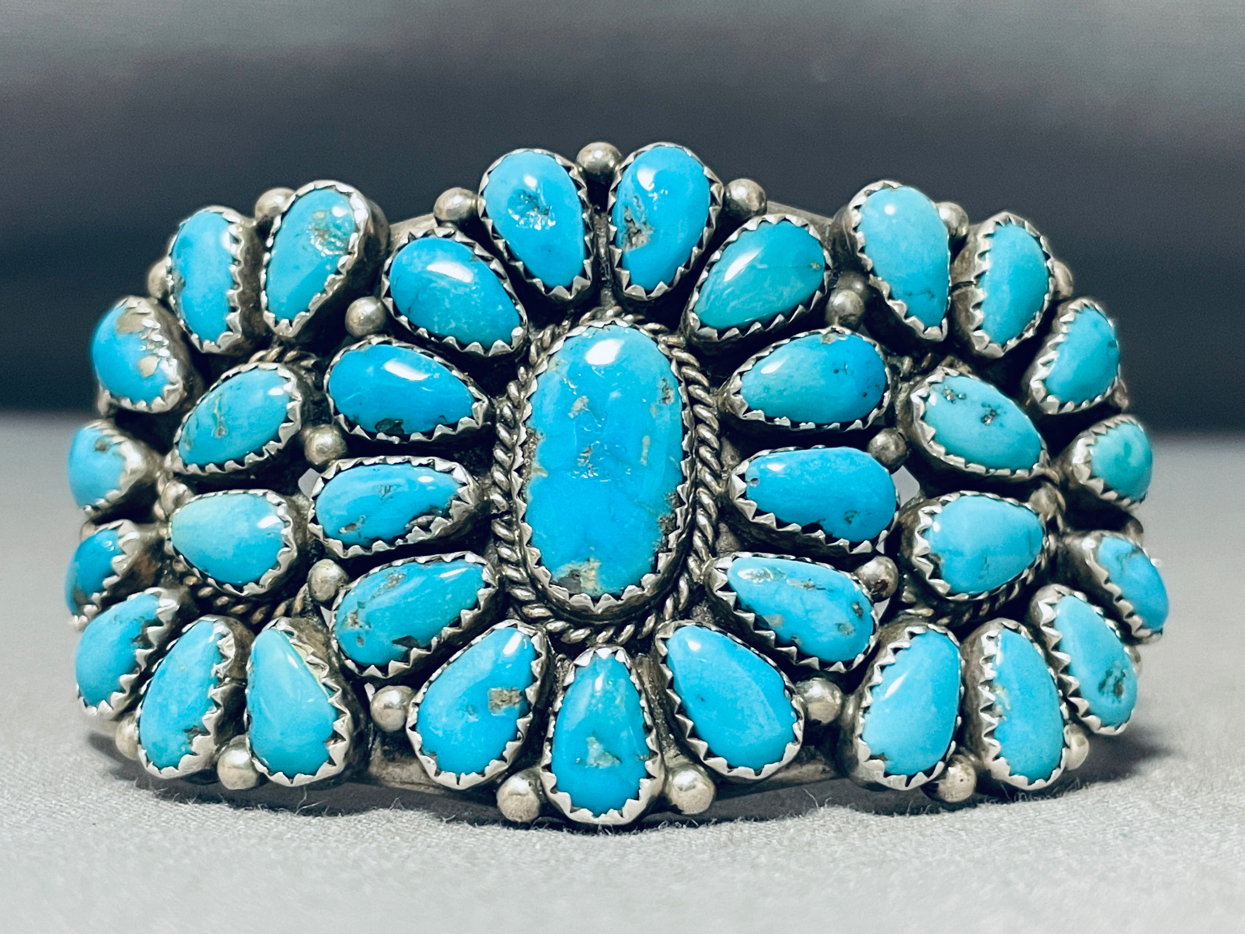 Jake Trujillo Vintage Native American Navajo Turquoise Sterling