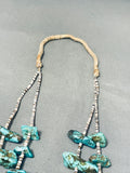 Native American 222 Grams Noteworthy Vintage Santo Domingo Turquoise Necklace-Nativo Arts