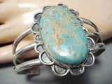 Tremendous Vintage Native American Navajo Royston Turquoise Sterling Silver Bracelet Old-Nativo Arts