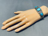 Lasso Love Vintage Native American Navajo Turquoise Sterling Silver Bracelet Old-Nativo Arts