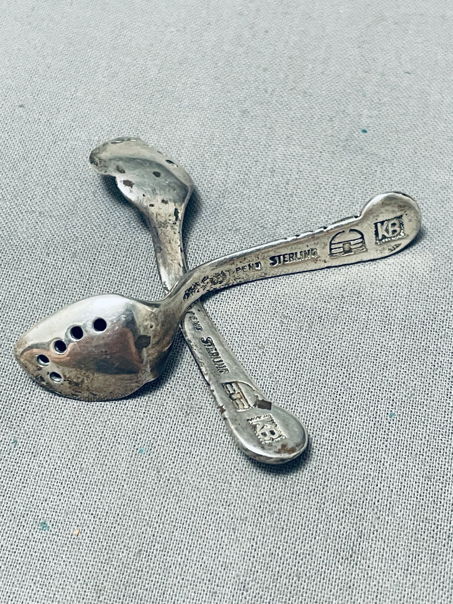 Important Vintage Native American Navajo Kenneth Begay Sterling