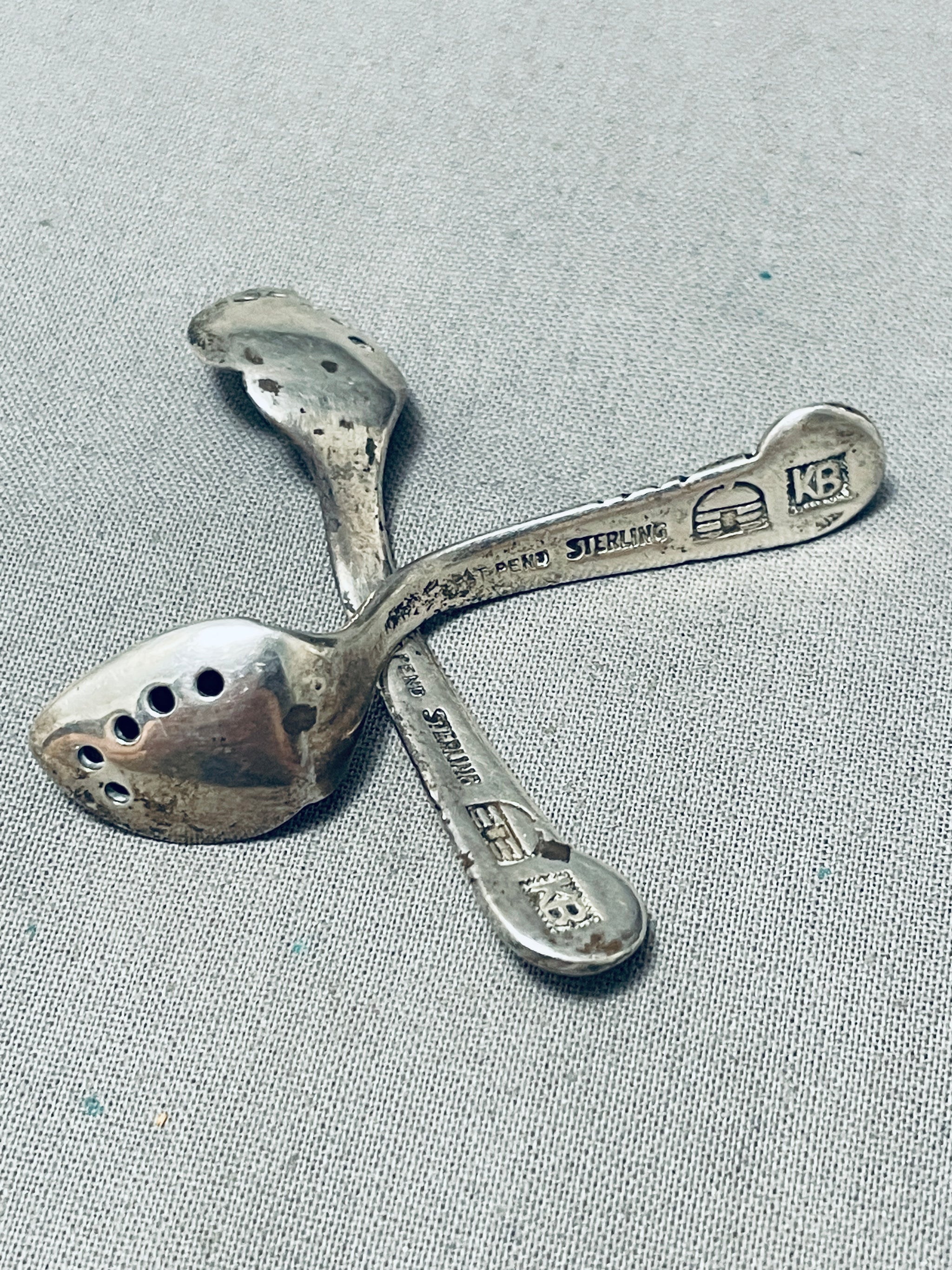 Important Vintage Native American Navajo Kenneth Begay Sterling